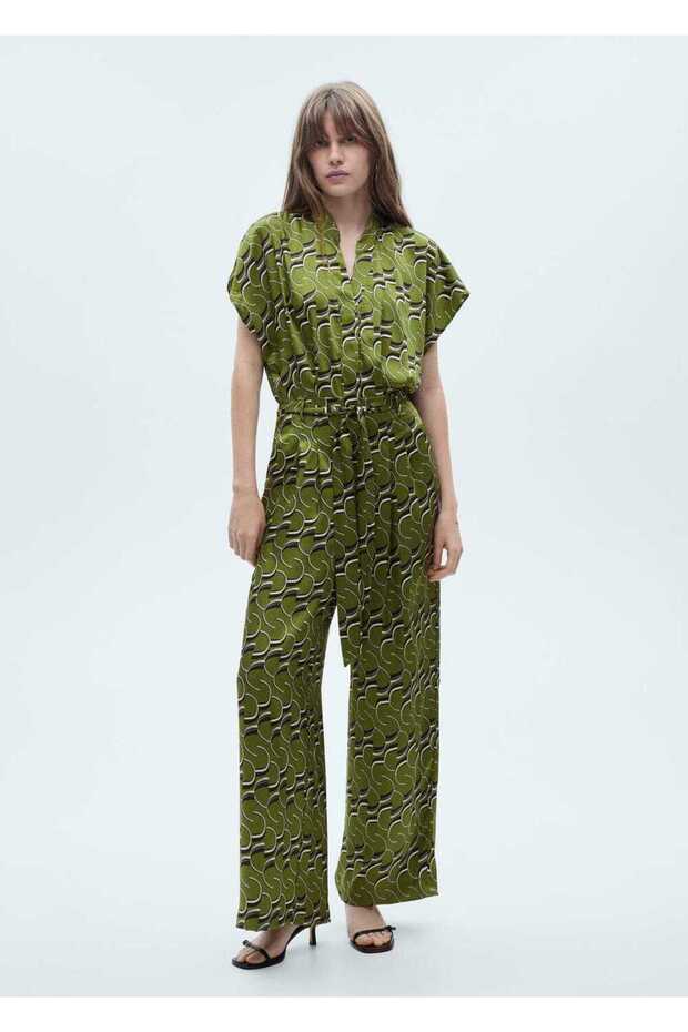 Desenli Saten Tulum - 2