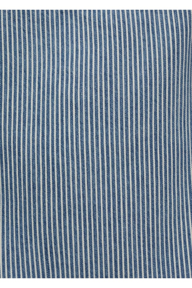 Denim cropped bluz - 6