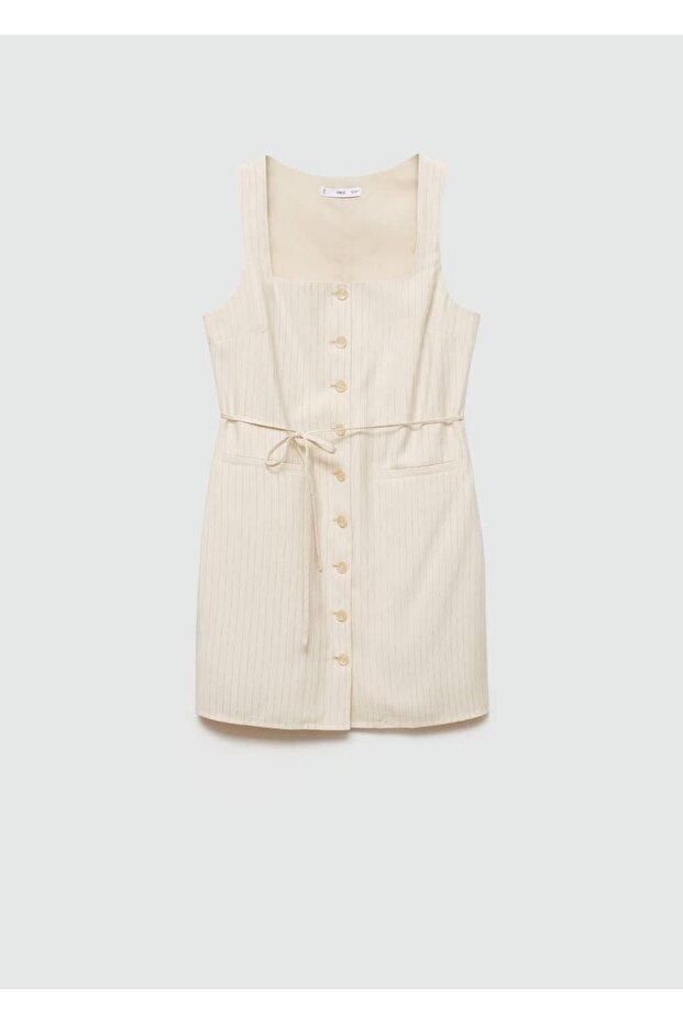 Φόρεμα με ριγέ φιόγκο - 3