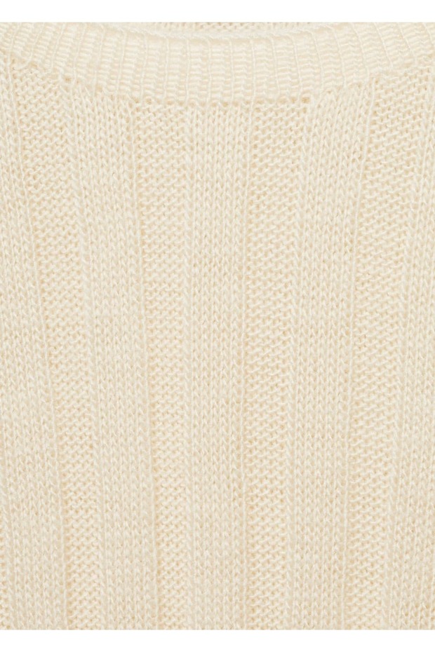 Bow Rubber Knitted Sweater - 5