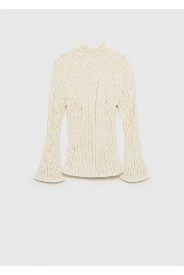 Triko fitilli delikli kazak - 3