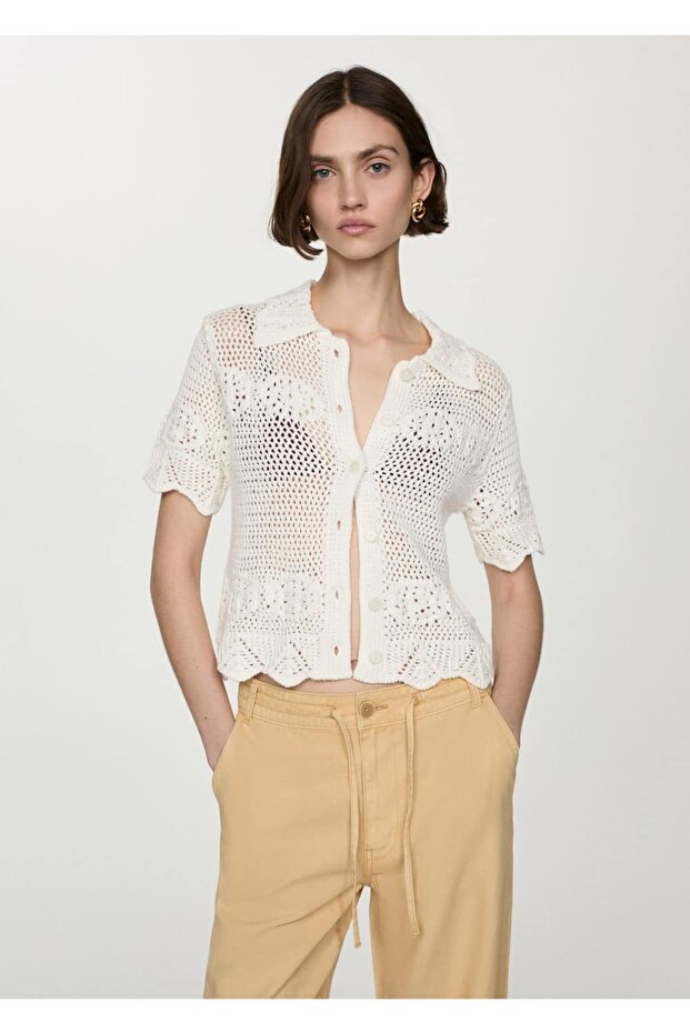 Kroşe triko hırka - 7