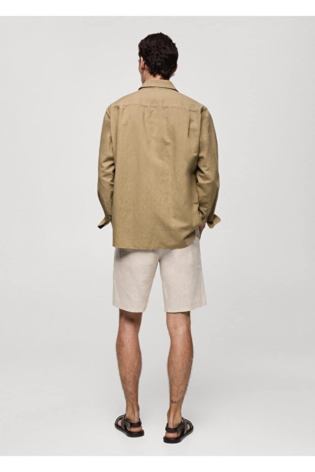 Klassisch geschnittenes Leinenhemd - 4