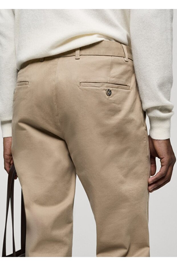 Dar kesim serj chino pantolon - 7