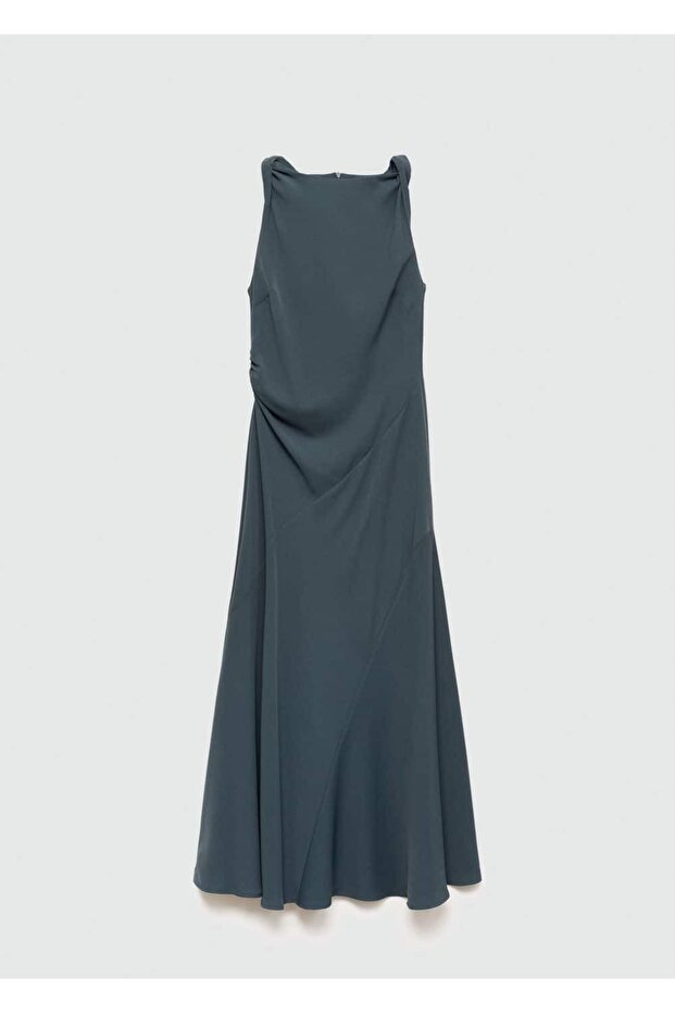 Uzun Evaze Elbise - 3