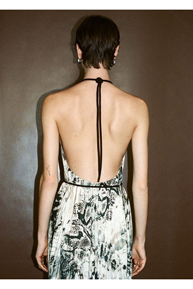 Plisseekleid mit Tiermuster - 8