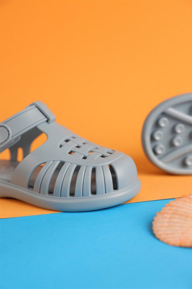 19 - 29 Numara Tobby Solid Mavi Sandalet - 6