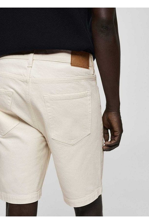 Regular fit denim bermuda şort - 6