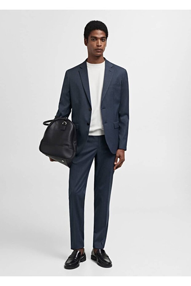 Streç kumaştan süper dar kesim blazer ceket - 2