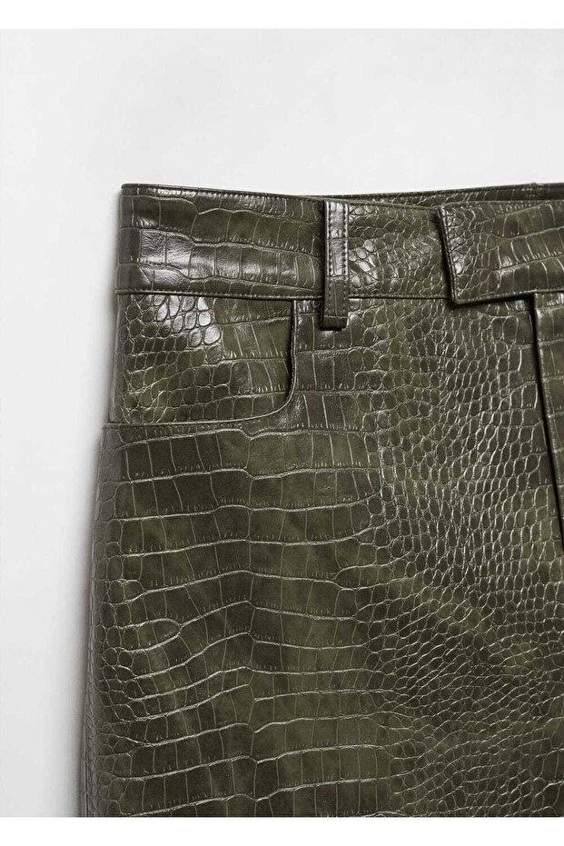 Hayvan Desenli Mini Etek - 5