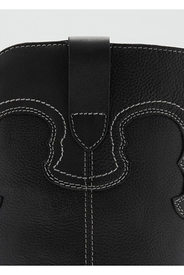 Kovboy tarz deri bot - 5