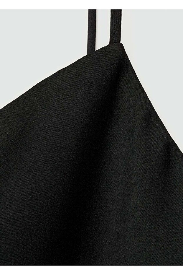 Thin Strap Satin Blouse - 6