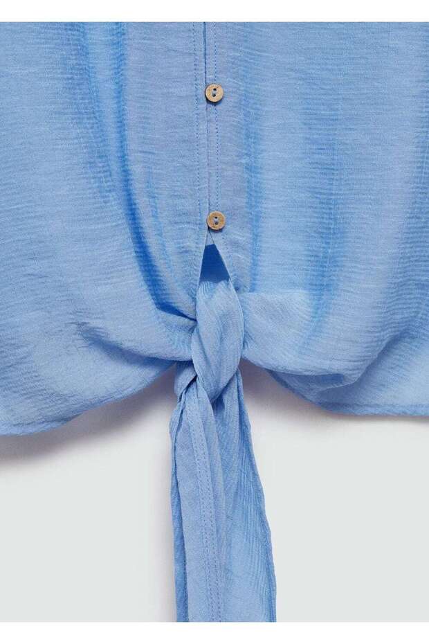 Kuşaklı Çan Kollu Bluz - 8