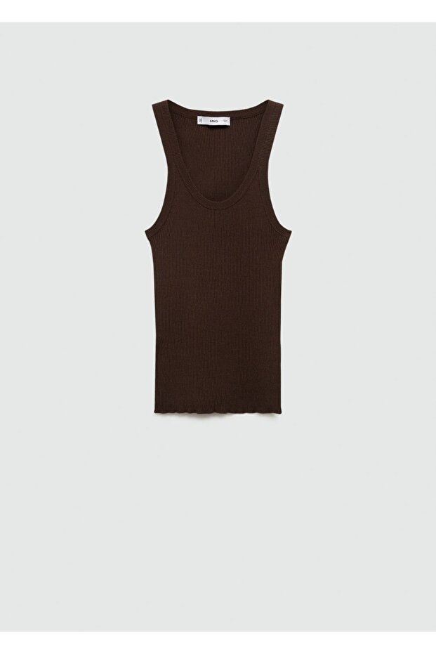 Askılı triko bluz - 3