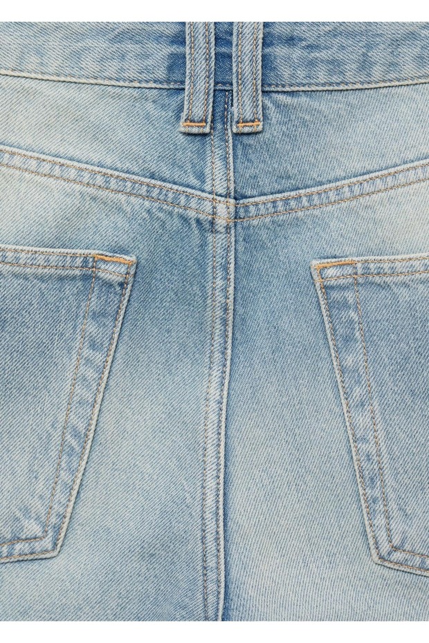 Paçaları kıvrık jean - 5