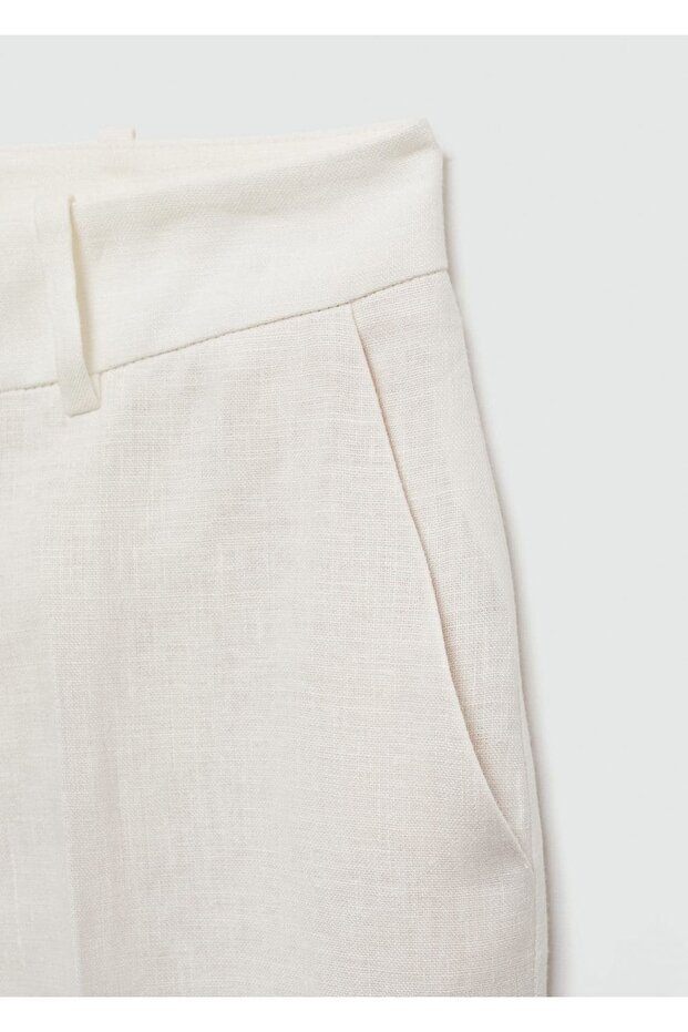 Keten pantolon takım - 5