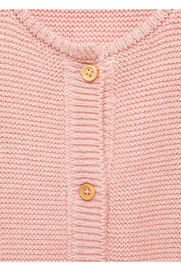 Düğmeli triko hırka - 4