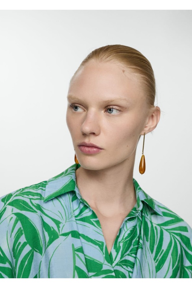 Desenli anvelop kesim elbise - 8