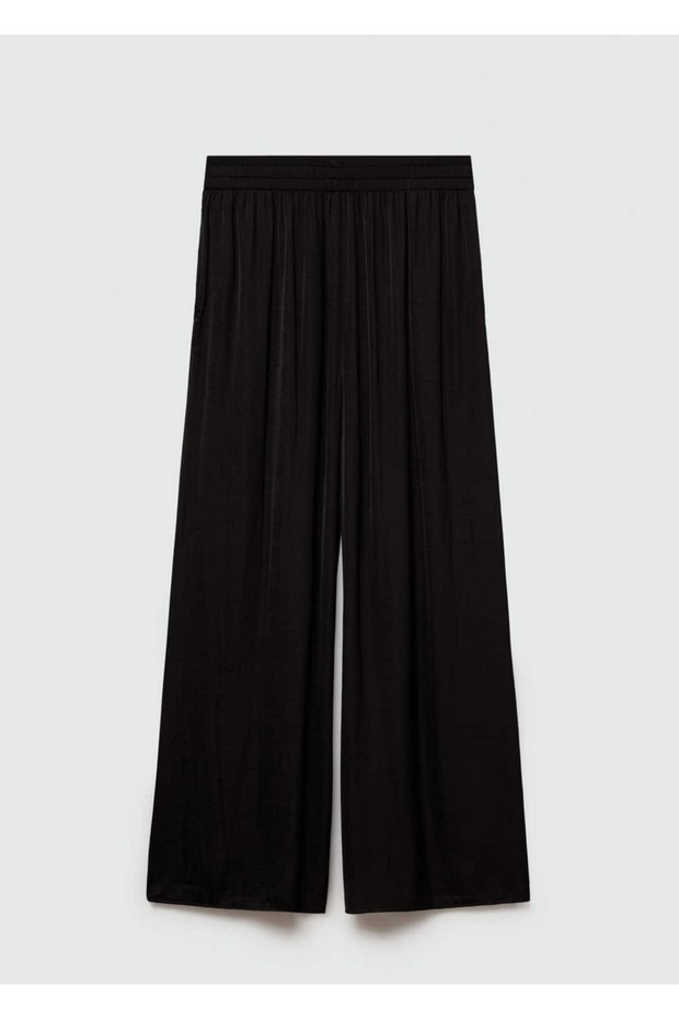 Wide leg dökümlü pantolon - 3