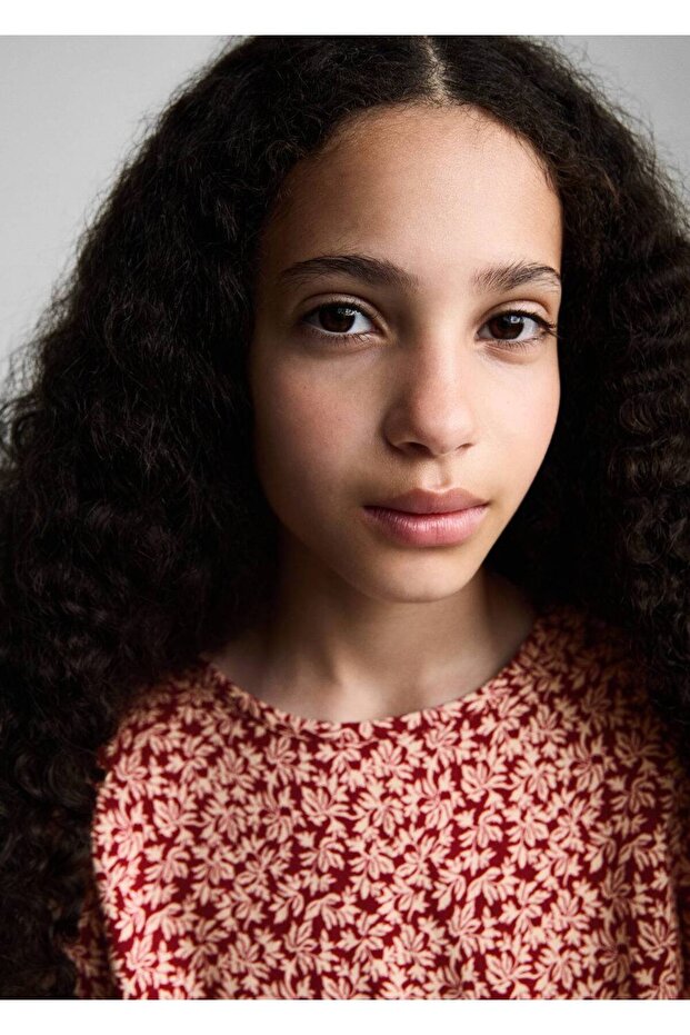 Burgundy Blouse for Kids - 6