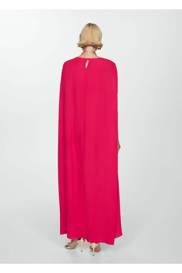 Kolu yırtmaçlı elbise - 4