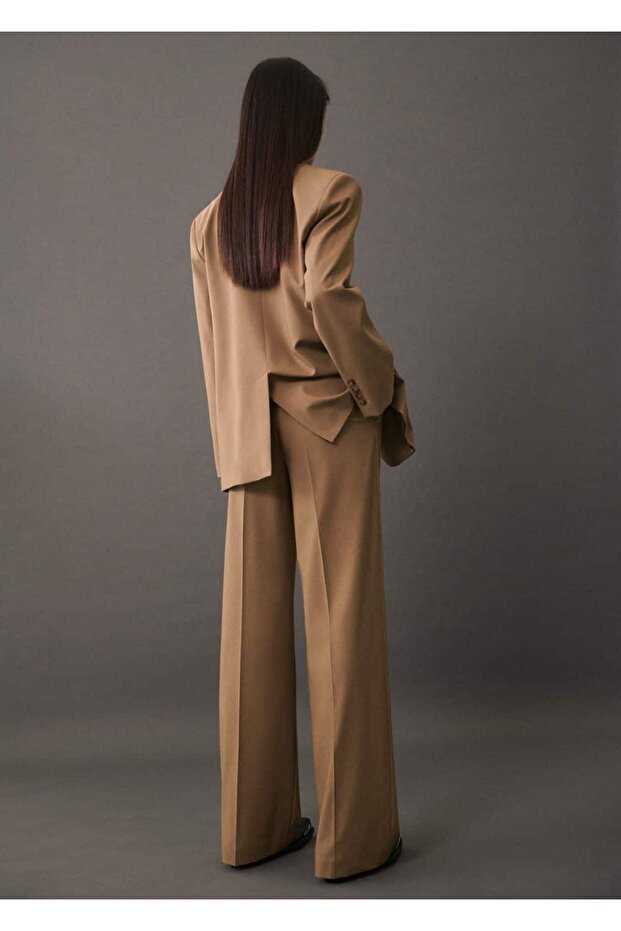 Pilili kumaş pantolonu - 4