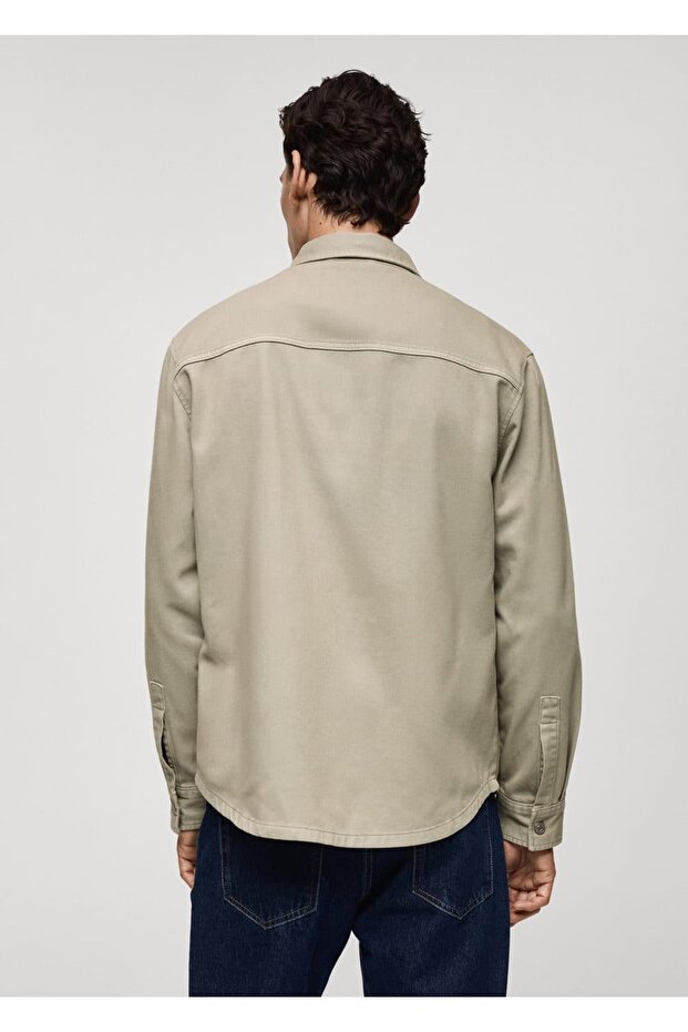 Cepli denim gömlek ceket - 4