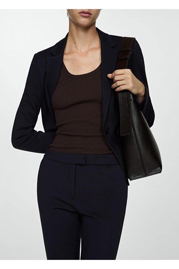 Roma dokuma düz pantolon - 5