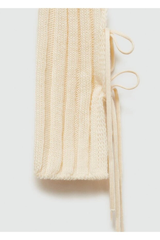 Bow Rubber Knitted Sweater - 6