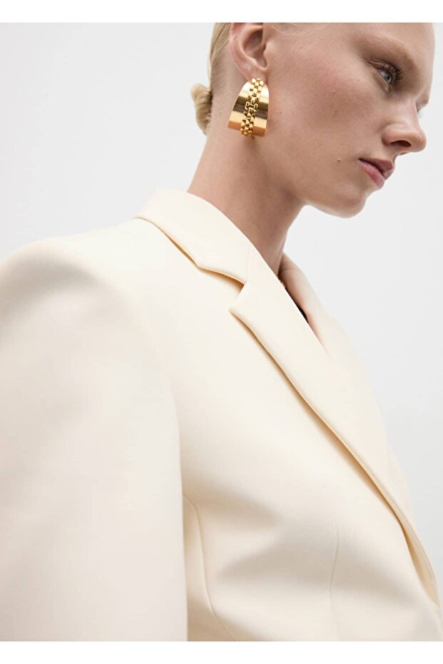 Kemerli Blazer Ceket - 8