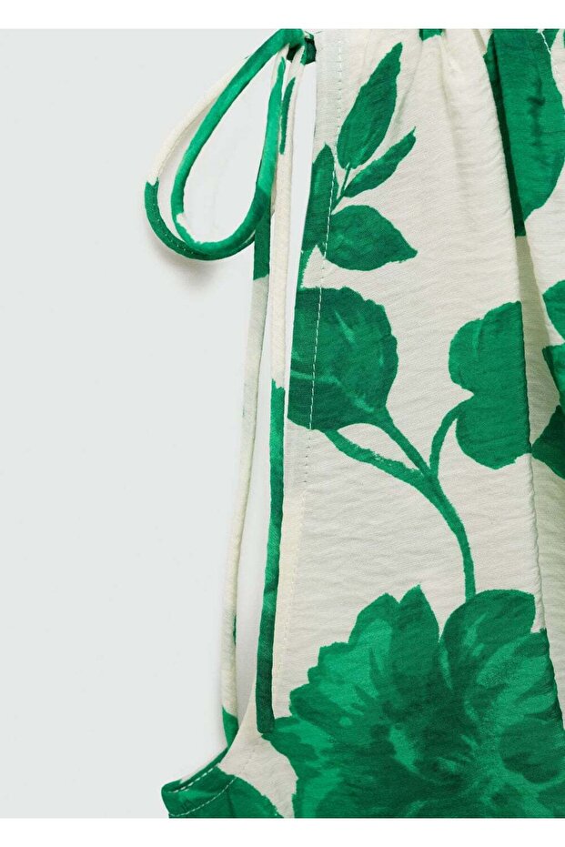 Desenli uzun elbise - 7