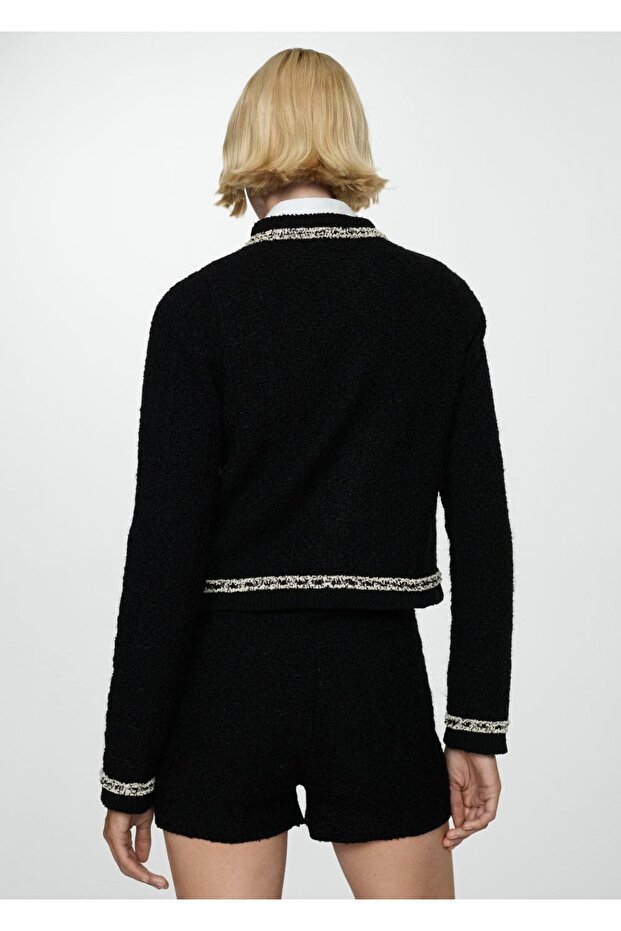 İki renkli tüvit ceket - 4