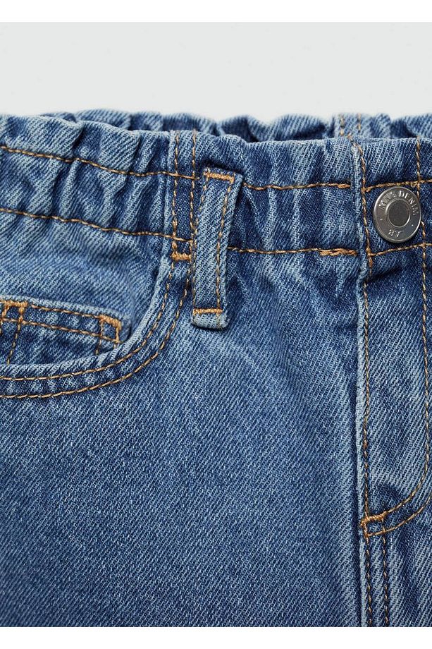 Paperbag Denim Etek - 6