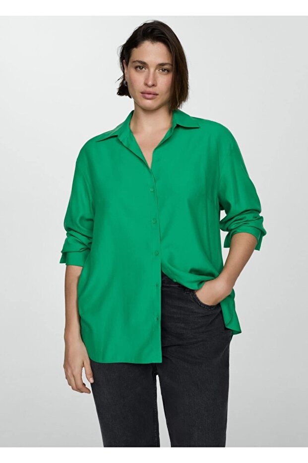 Lyocell akışkan gömlek - 5