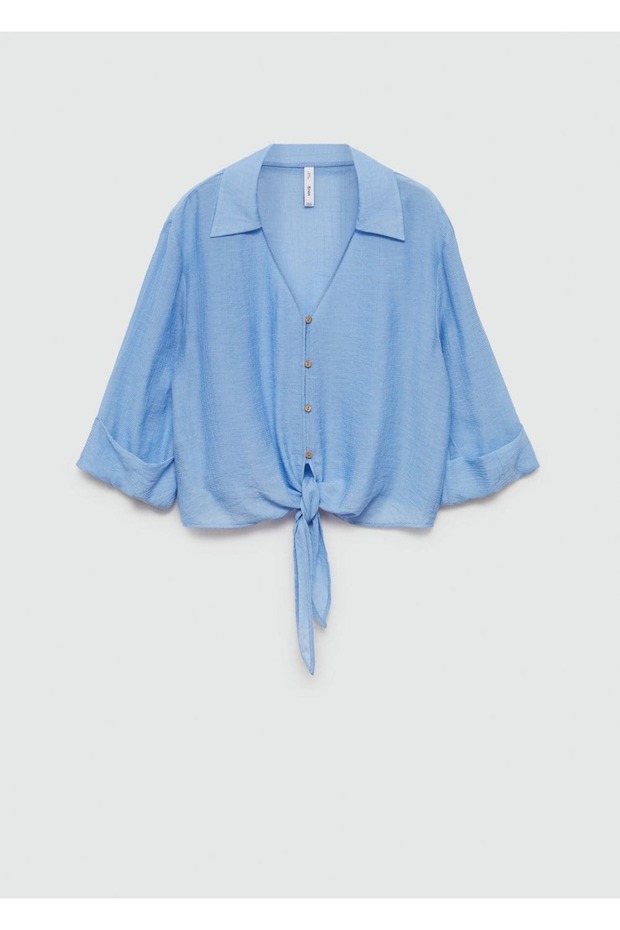 Kuşaklı Çan Kollu Bluz - 3