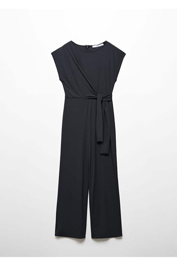 Bağ detaylı uzun tulum - 3