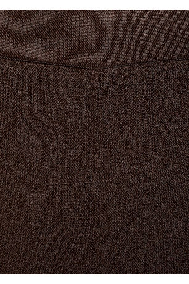 Flared triko pantolon - 7
