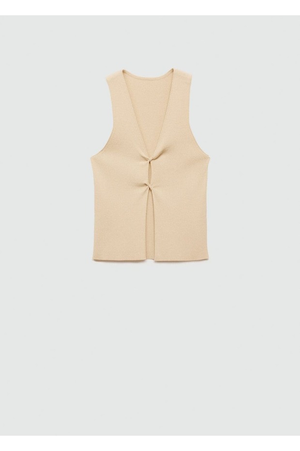 Cut-out detaylı bluz - 3