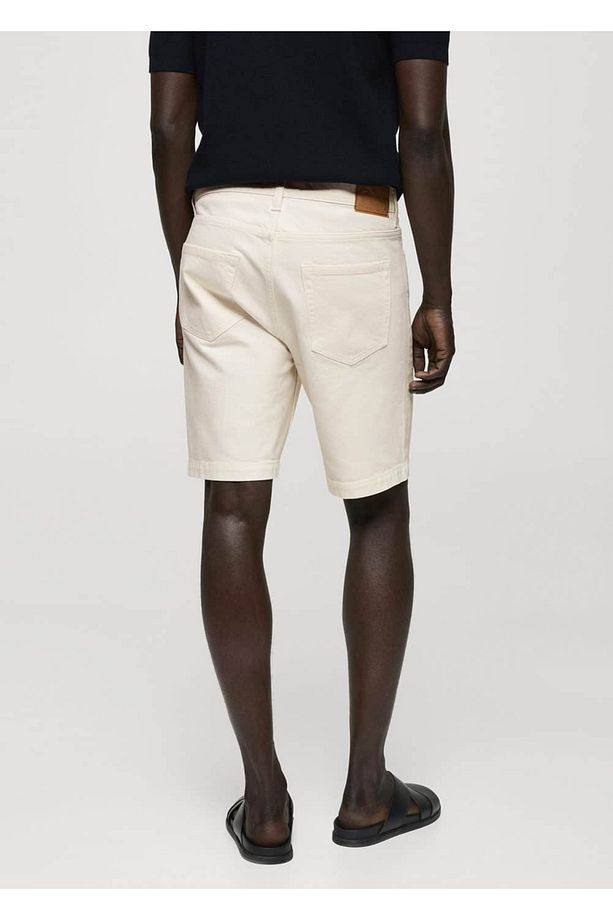 Regular fit denim bermuda şort - 4