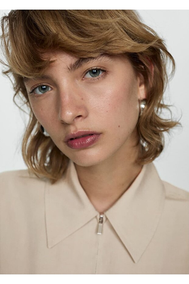 Lyocell gömlek yaka tulum - 5