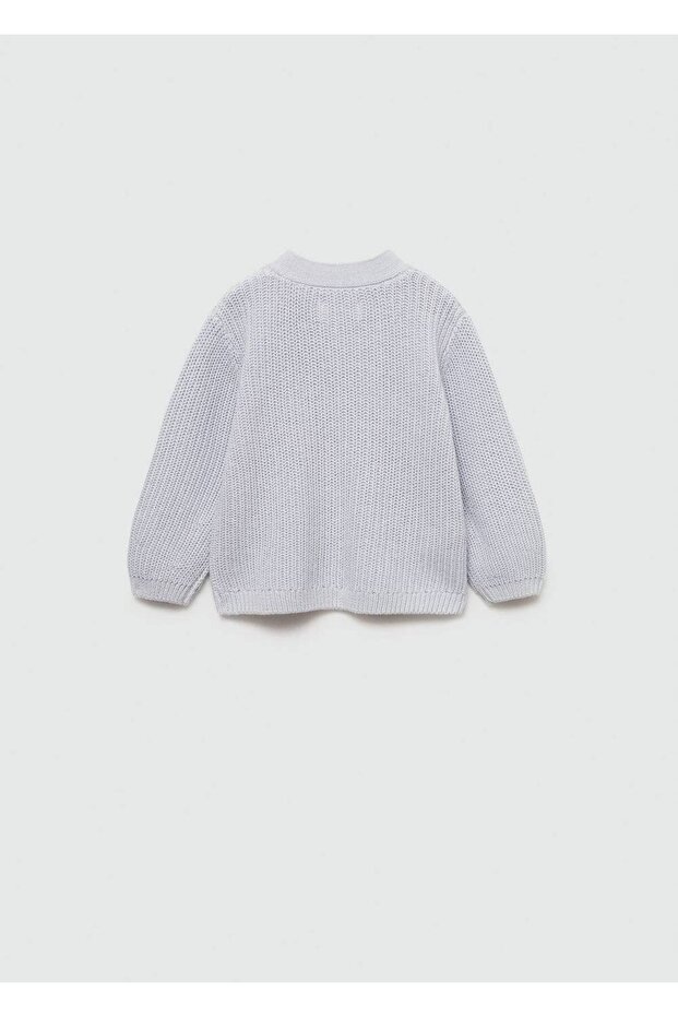 Düğmeli Triko Hırka - 2