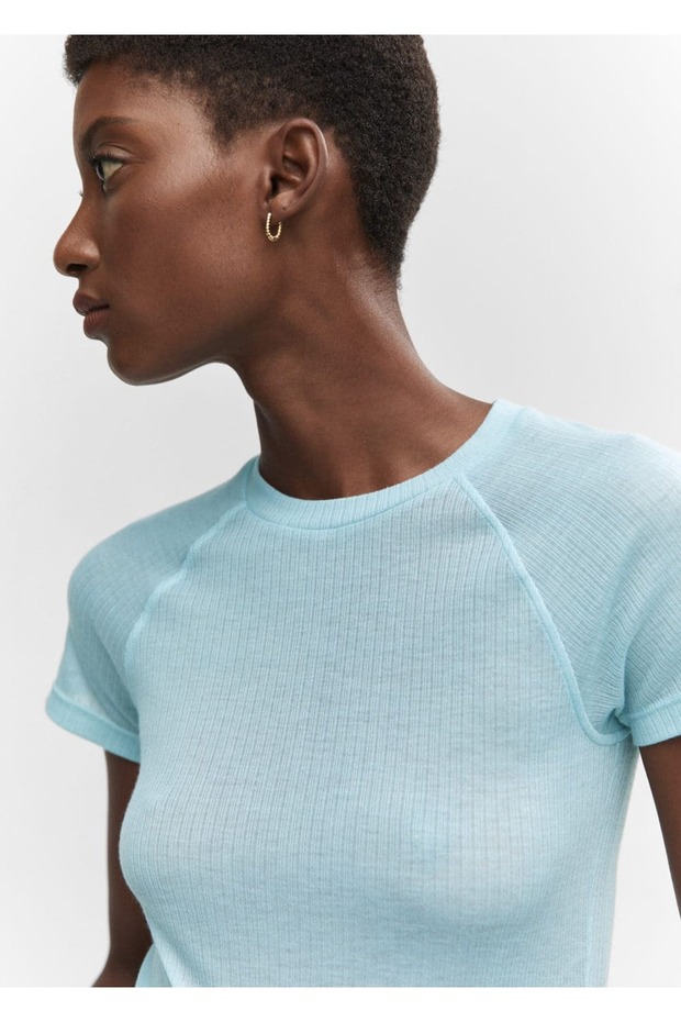 Dikiş detaylı tişört - 7