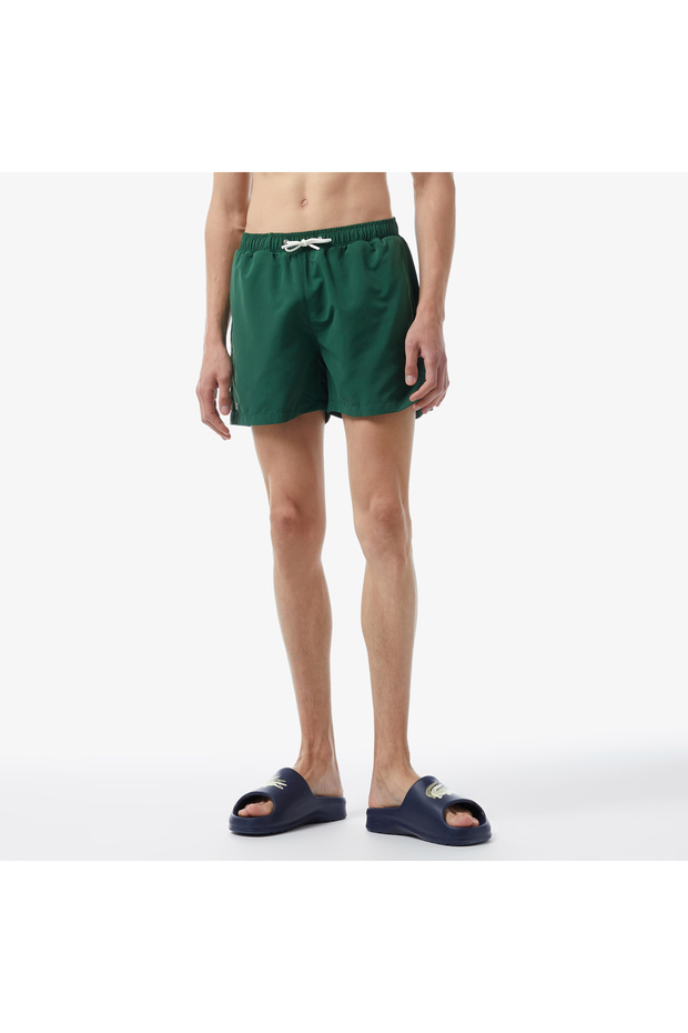 Erkek Baskılı Yeşil Mayo Şort - 3