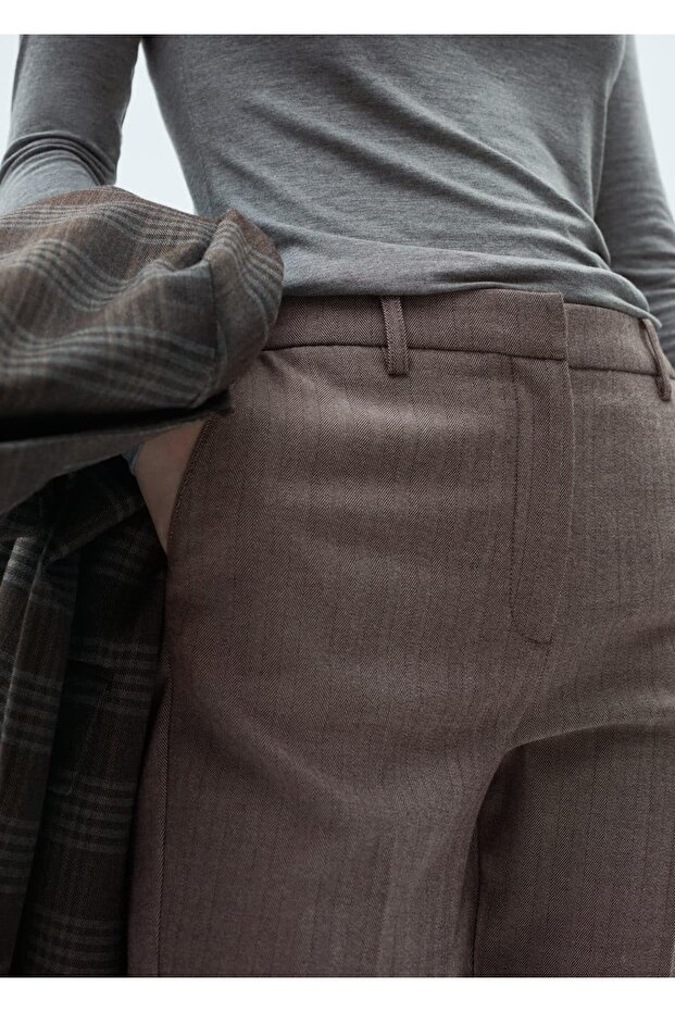 Orta belli dar pantolon - 6