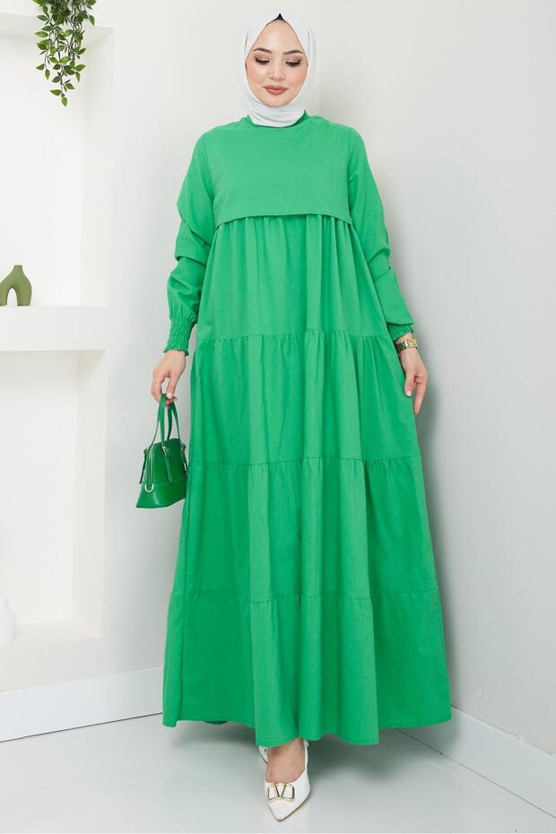 Kat Kat Elbise Yeşil HM2172 - 1