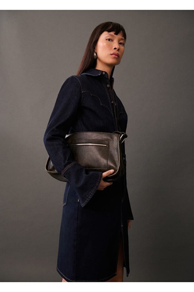 Kısa denim etek - 1