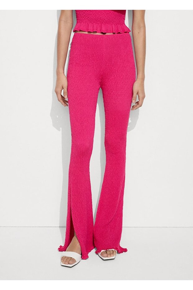 Örgü desenli pantolon - 1