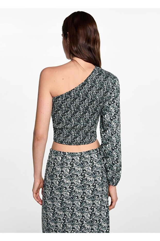 Patterned asymmetrical blouse - 4