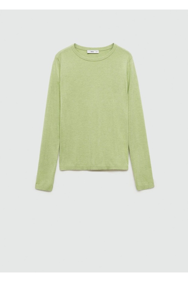 Dünner Strickpullover mit Rundhalsausschnitt - 3