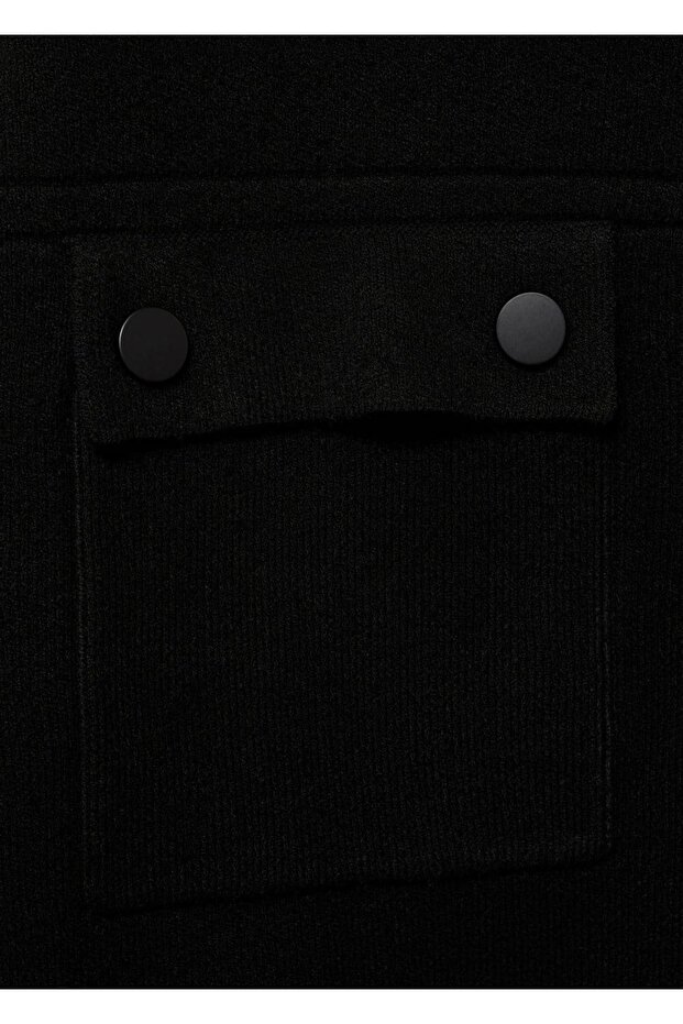 Cepli triko ceket - 7